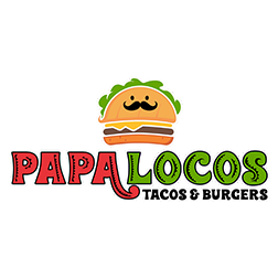 Papa Locos Tacos & Burgers Logo